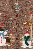 Vintage Kikit Studio North Pole Ugly Christmas Vest (1990s)