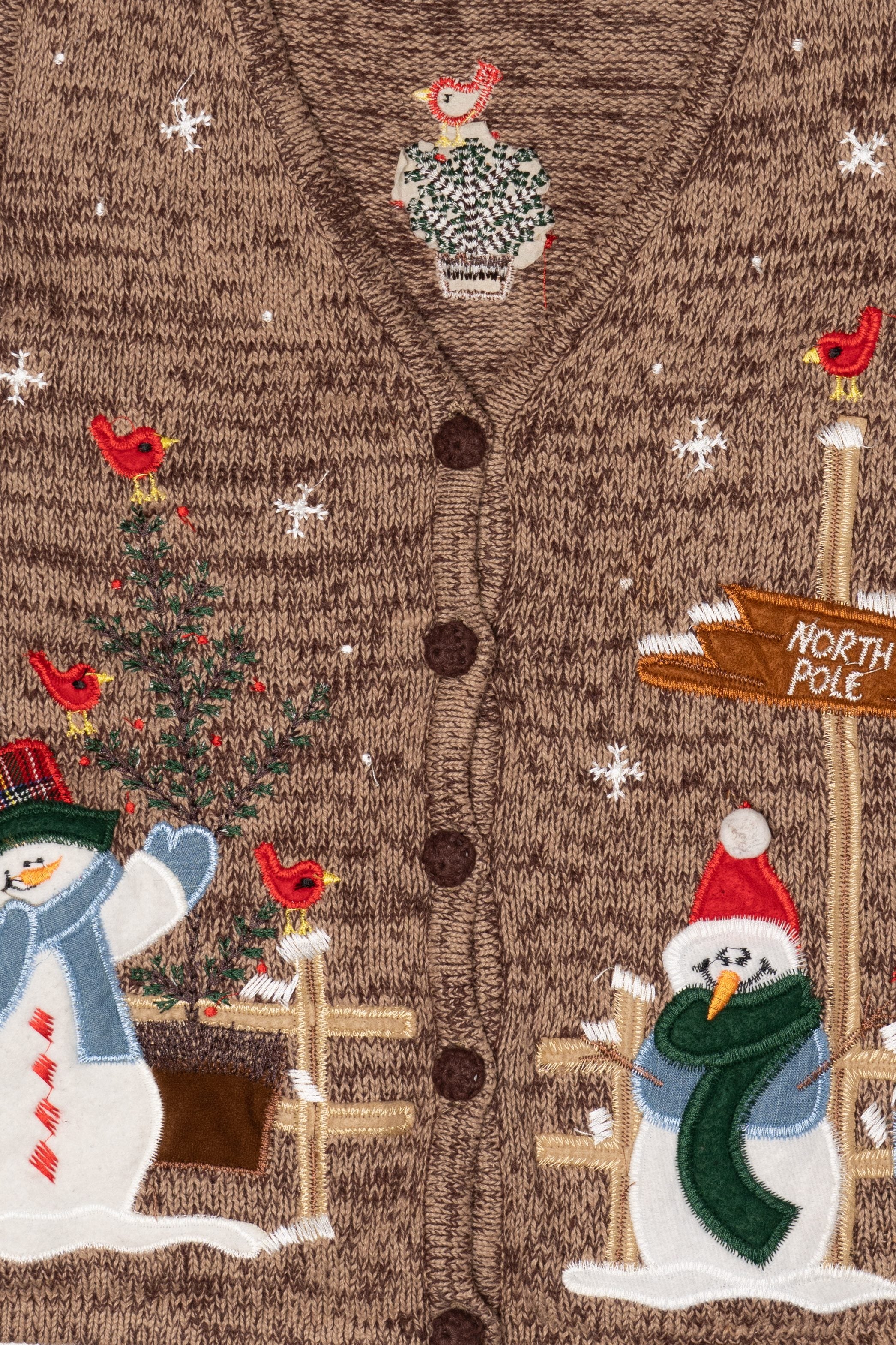 Vintage Kikit Studio North Pole Ugly Christmas Vest (1990s)