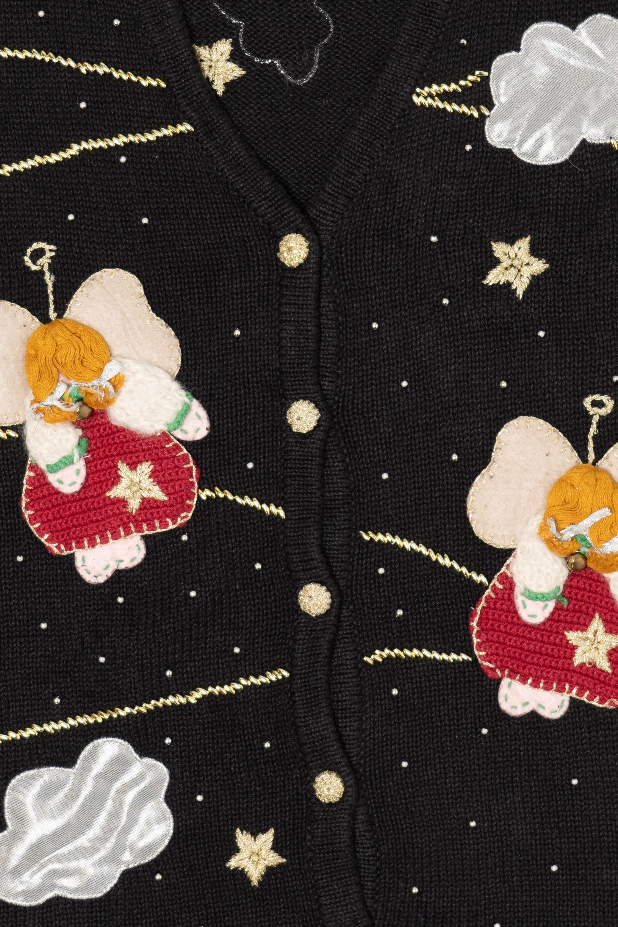 Vintage Bobbie Brooks Angels Ugly Christmas Vest (1990s)