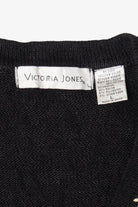 Vintage Victoria Jones Poinsettias Ugly Christmas Vest (1990s)