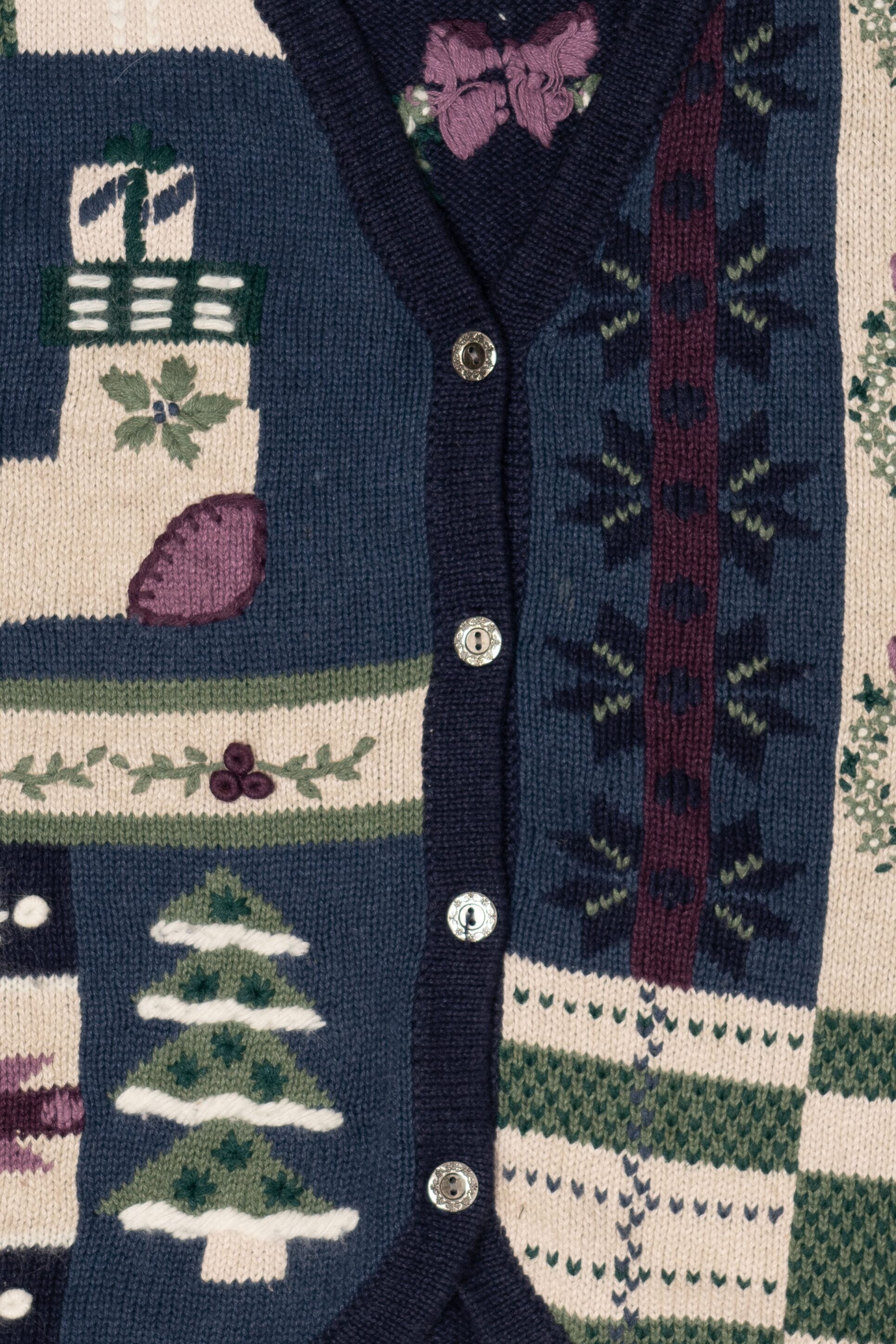 Vintage North Crest Wreaths Ugly Christmas Vest (1990s)