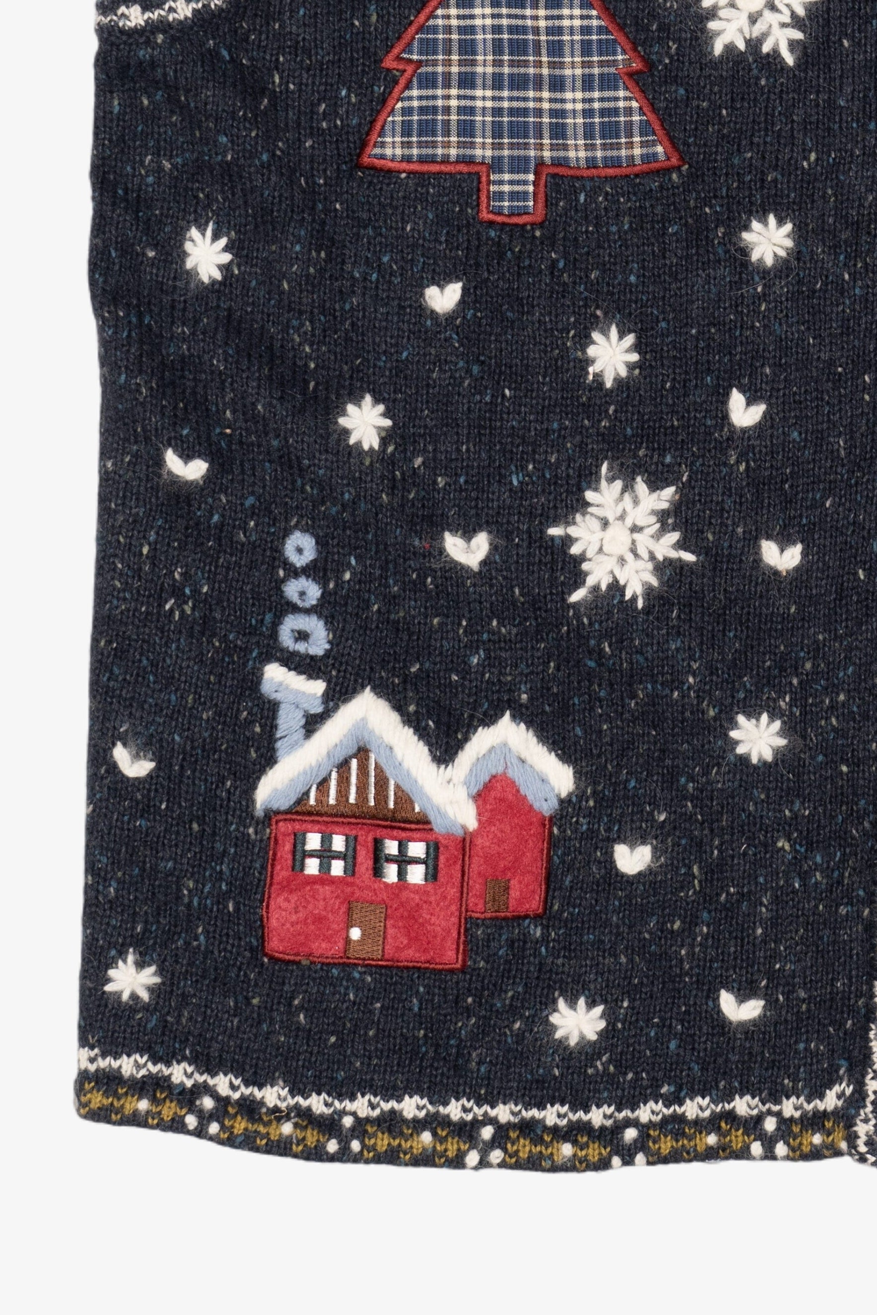 Vintage North Crest Trees Ugly Christmas Vest (1990s)