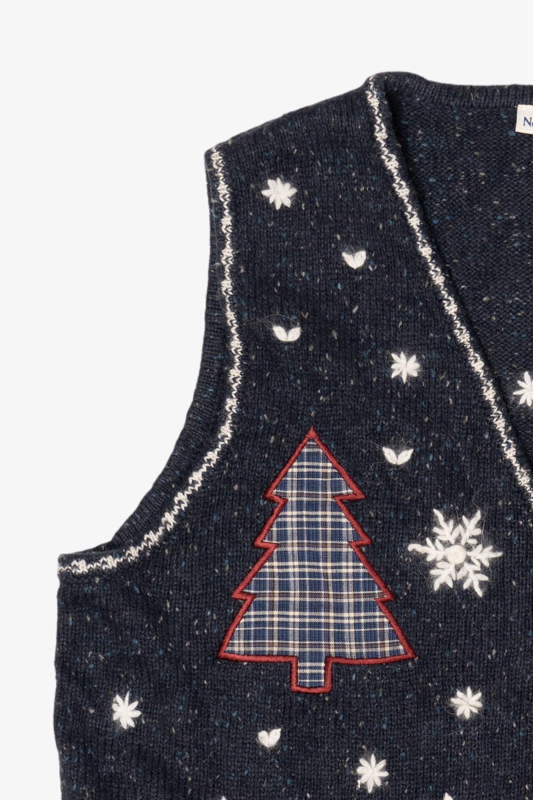 Vintage North Crest Trees Ugly Christmas Vest (1990s)