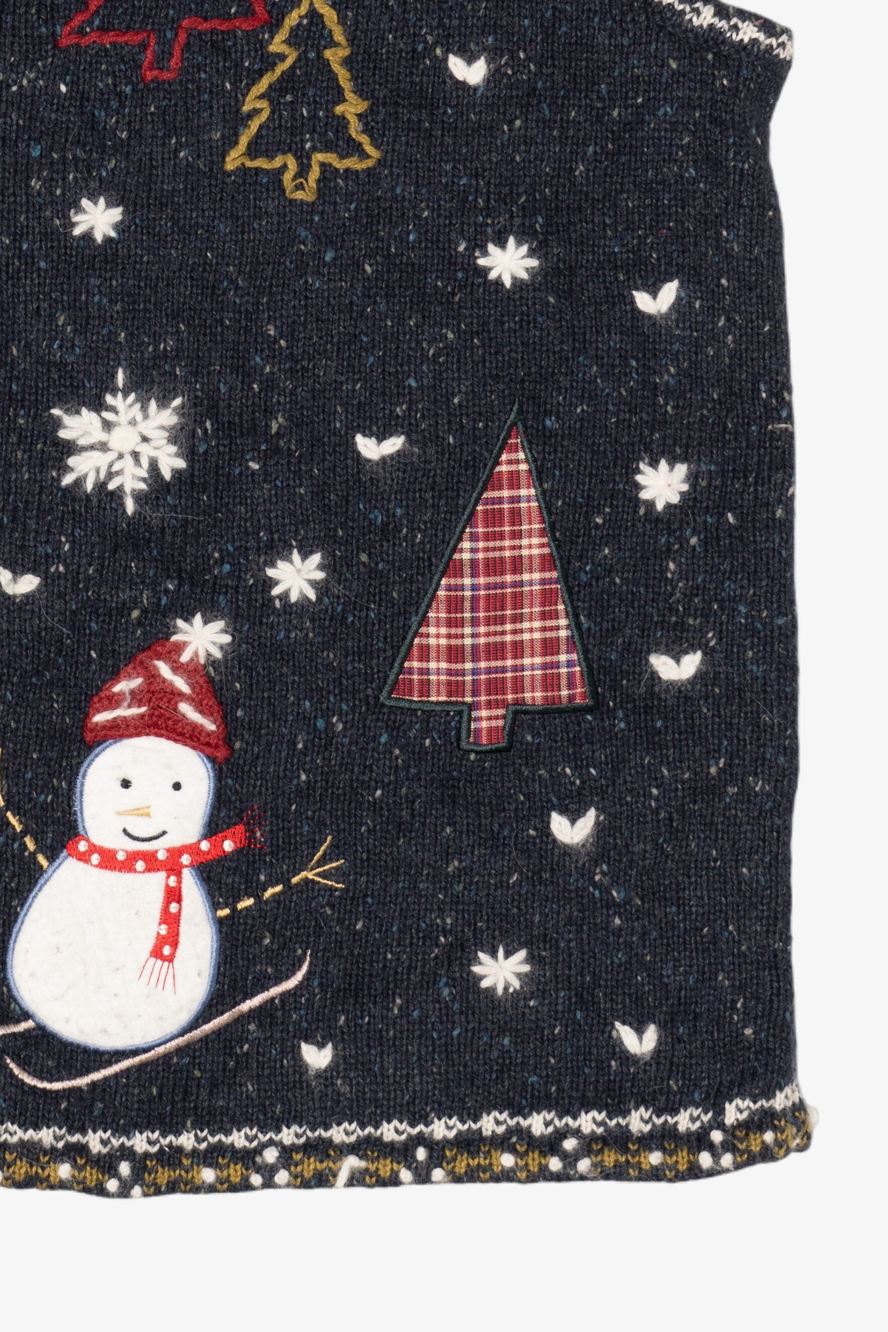 Vintage North Crest Trees Ugly Christmas Vest (1990s)