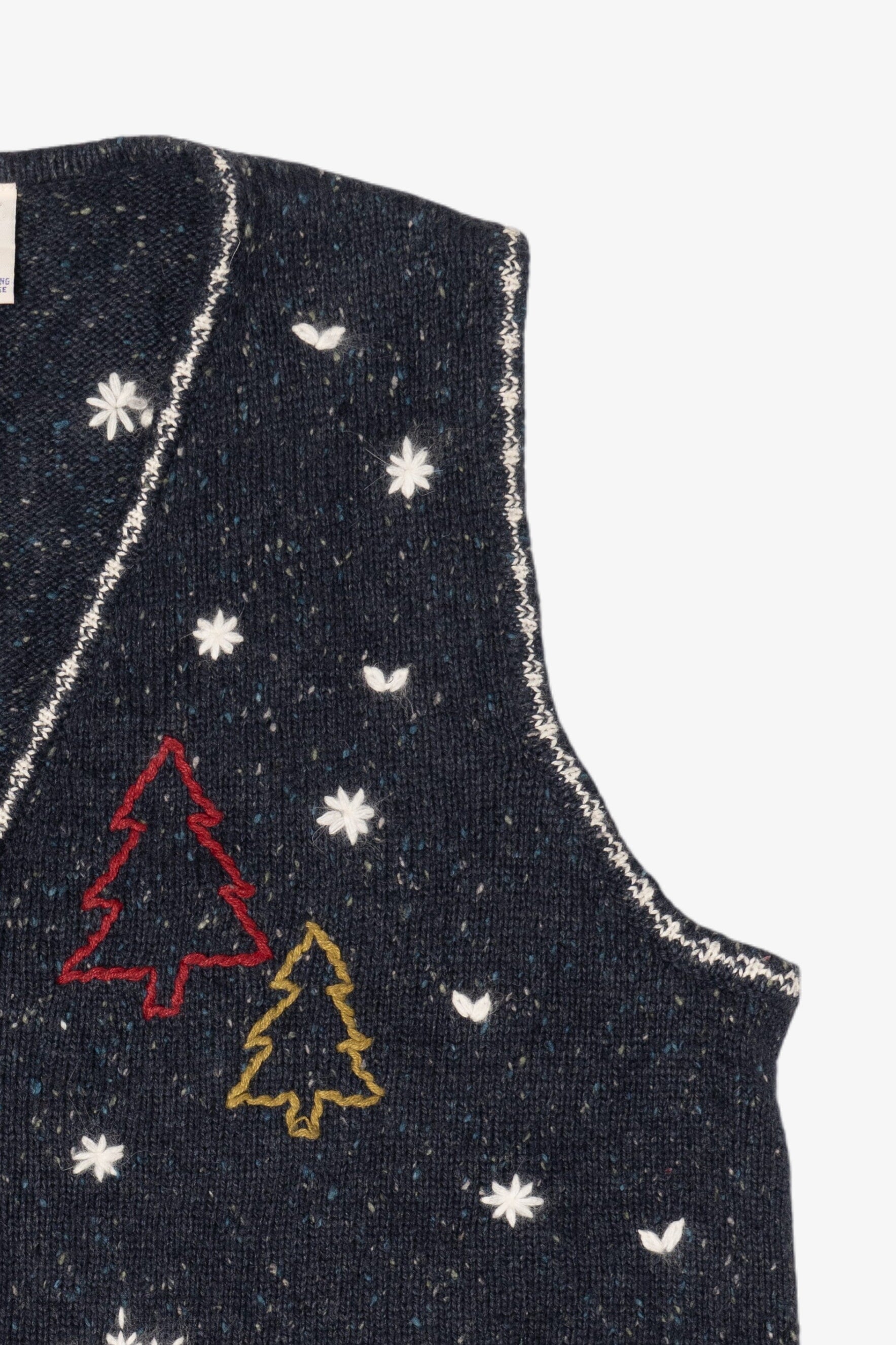 Vintage North Crest Trees Ugly Christmas Vest (1990s)