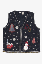 Vintage North Crest Trees Ugly Christmas Vest (1990s)