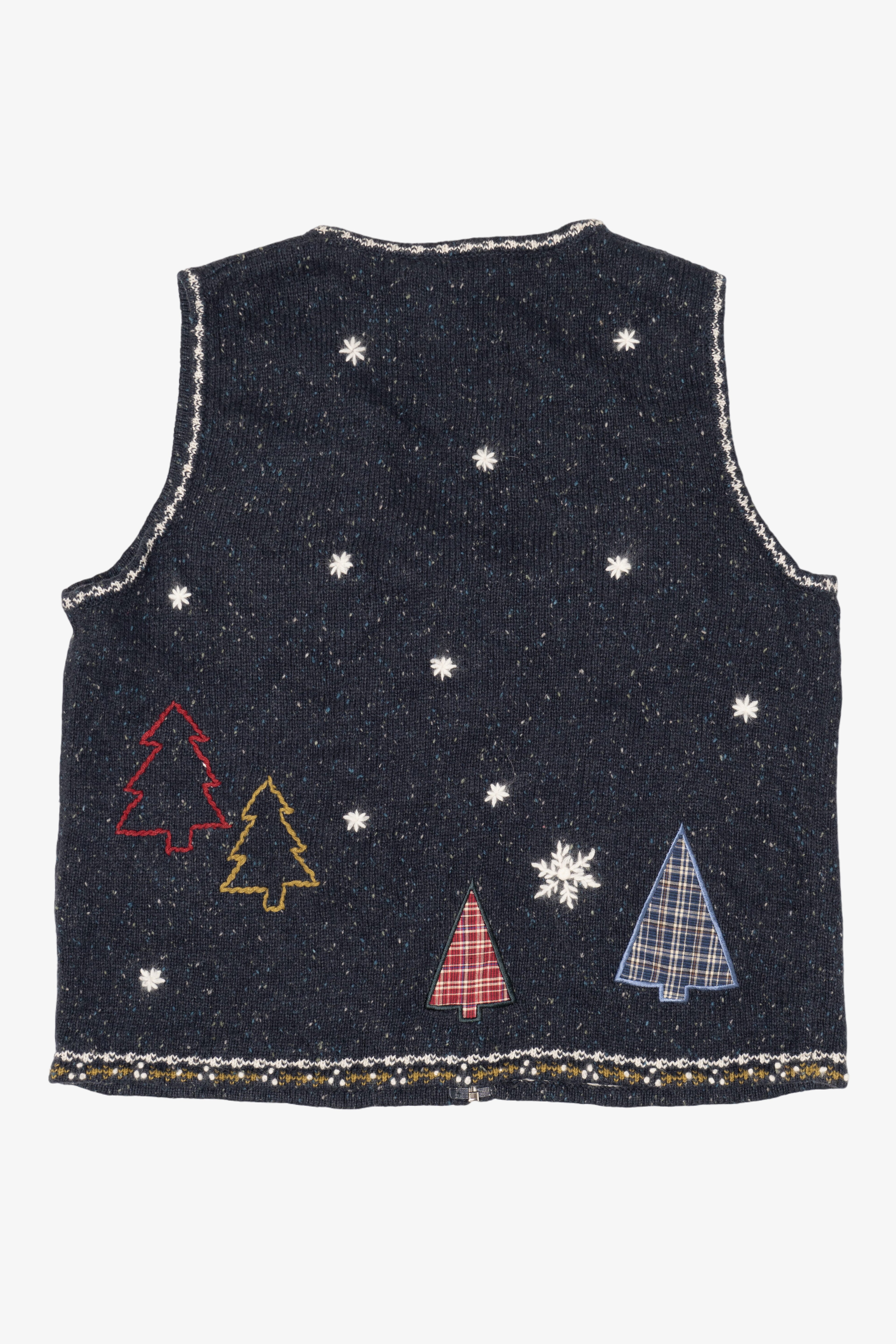 Vintage North Crest Trees Ugly Christmas Vest (1990s)