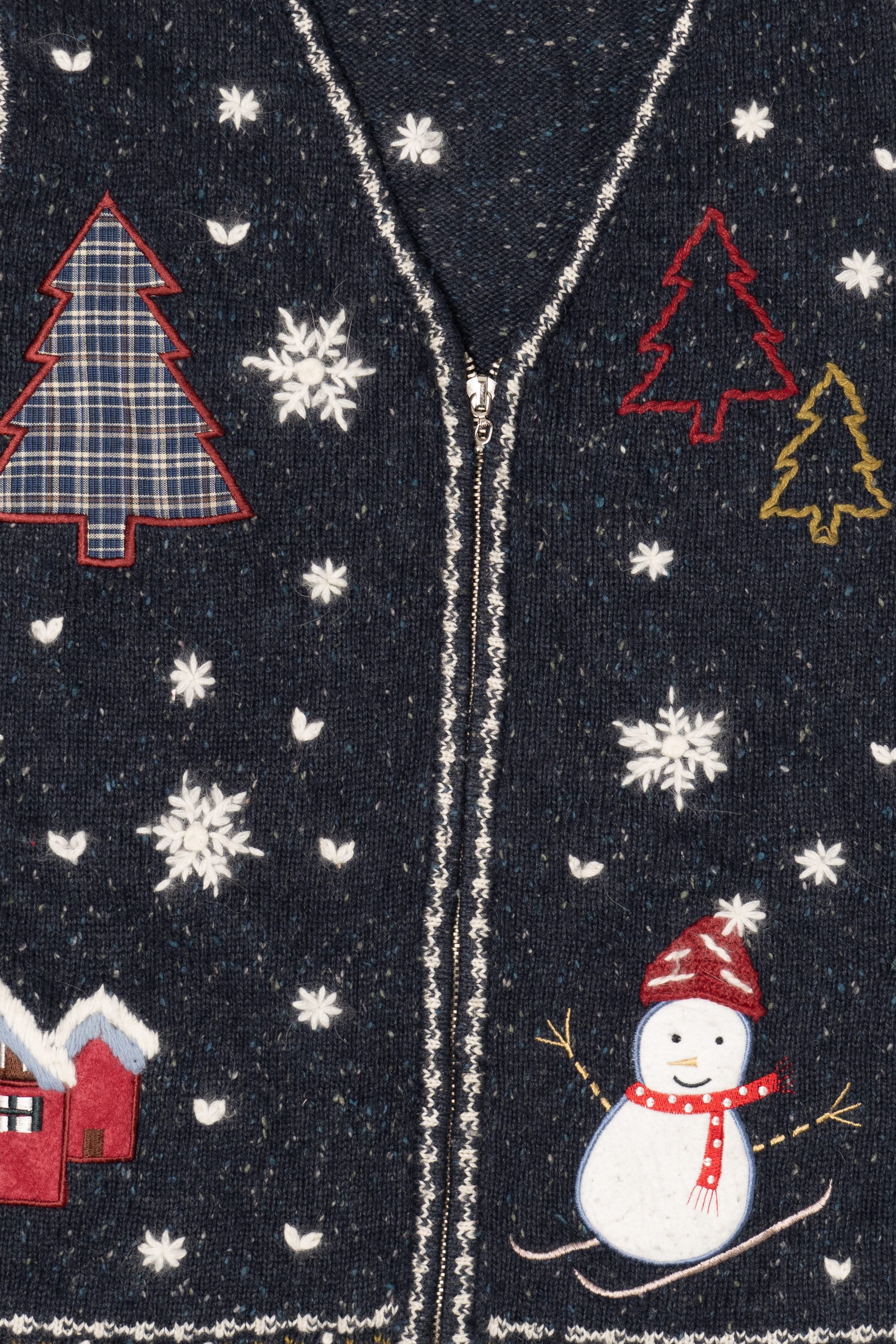 Vintage North Crest Trees Ugly Christmas Vest (1990s)