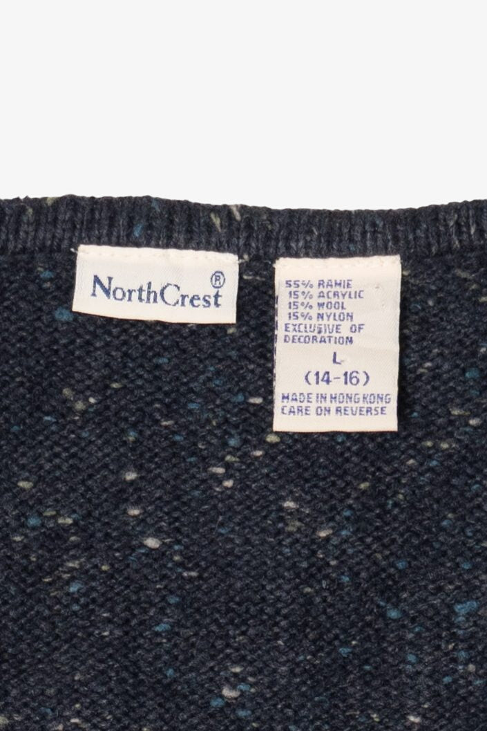 Vintage North Crest Trees Ugly Christmas Vest (1990s)