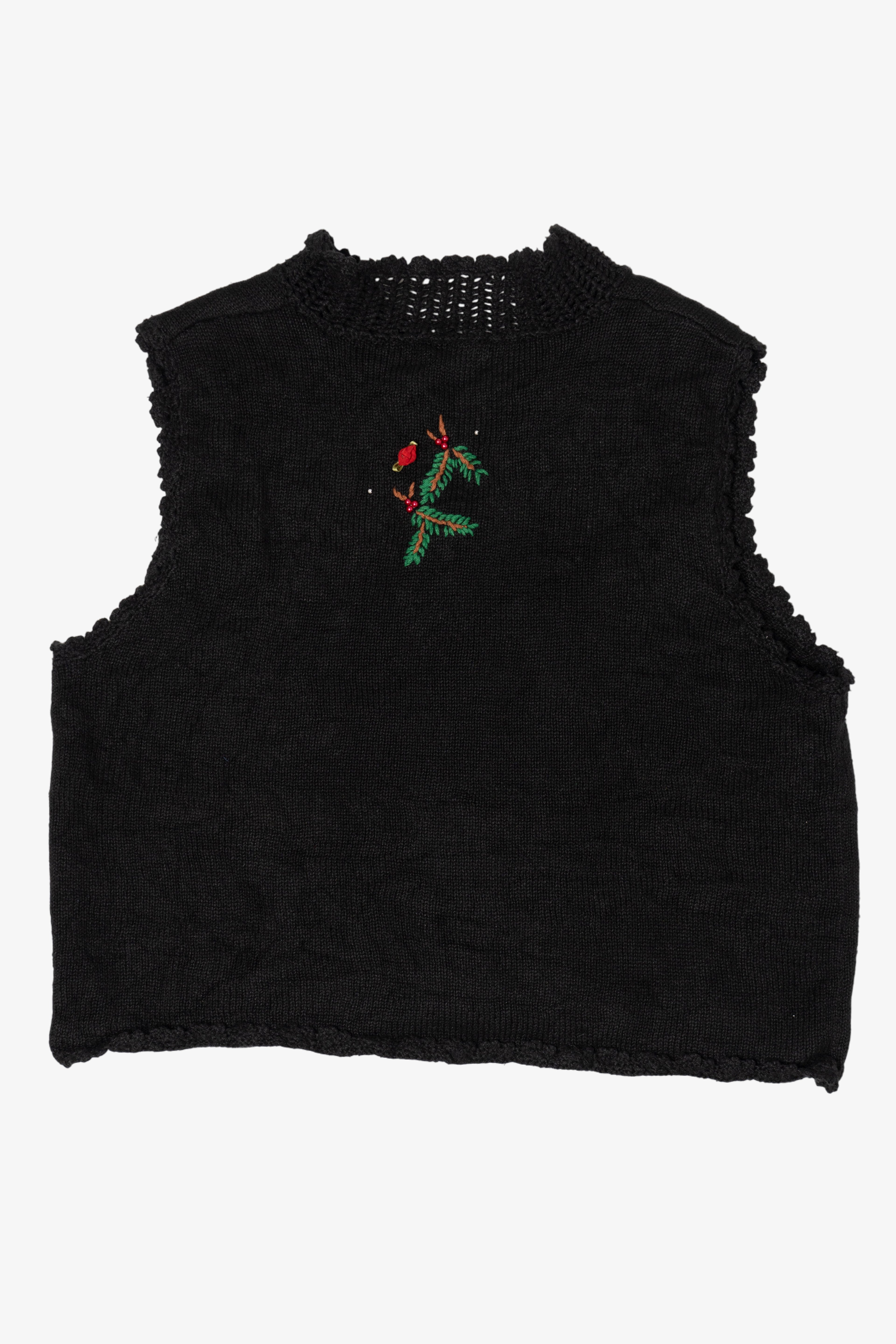 Vintage Hampshire Studio Roses Ugly Christmas Vest (1990s)