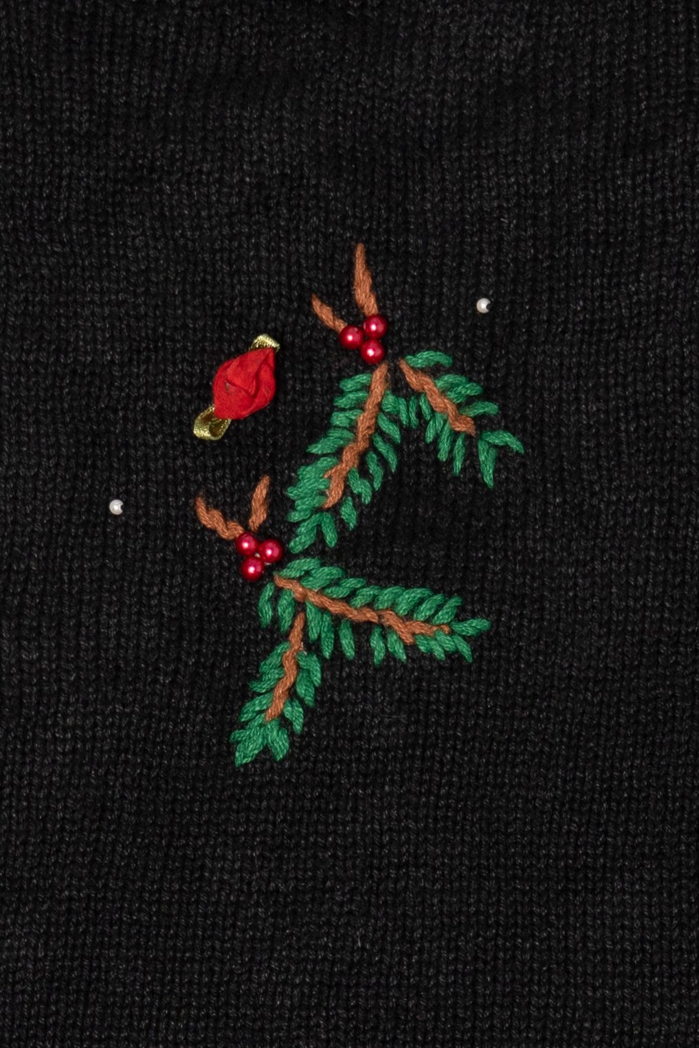 Vintage Hampshire Studio Roses Ugly Christmas Vest (1990s)