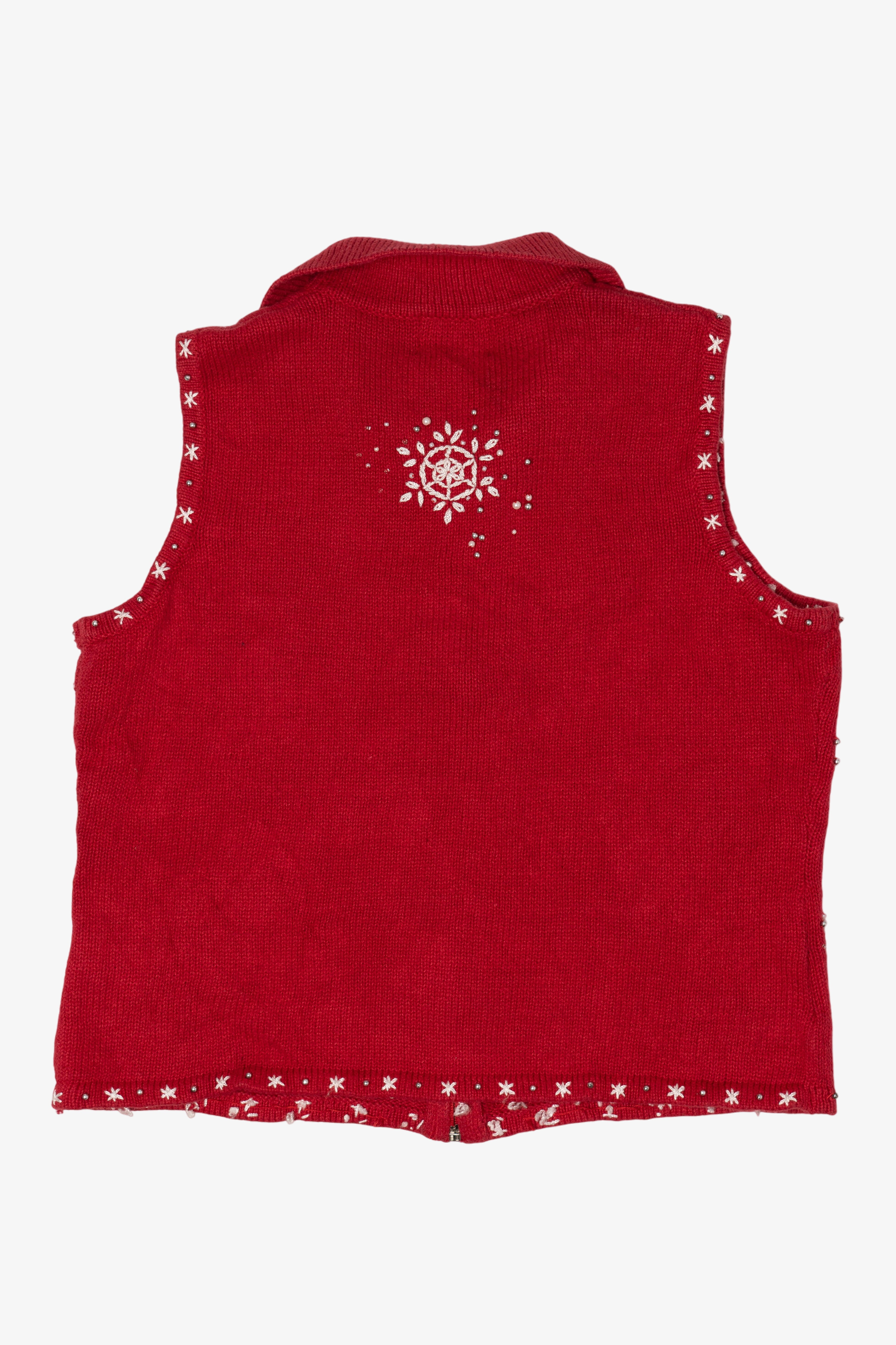 Vintage Studio Joy Snowflakes Ugly Christmas Vest (1990s)