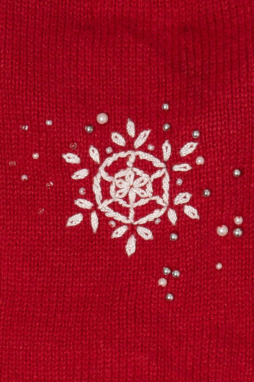 Vintage Studio Joy Snowflakes Ugly Christmas Vest (1990s)