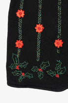 Vintage Lisa International Flowers Ugly Christmas Vest (1990s)