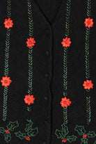 Vintage Lisa International Flowers Ugly Christmas Vest (1990s)