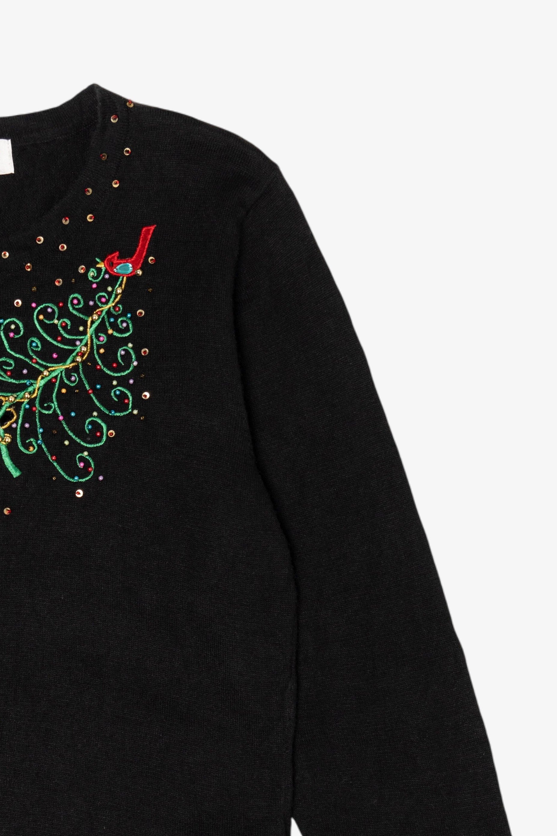 Vintage Y2k Lightweight Black Jack B. Quick Ugly Christmas Pullover (2000s)