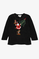 Vintage Y2k Lightweight Black Jack B. Quick Ugly Christmas Pullover (2000s)