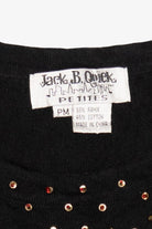 Vintage Y2k Lightweight Black Jack B. Quick Ugly Christmas Pullover (2000s)