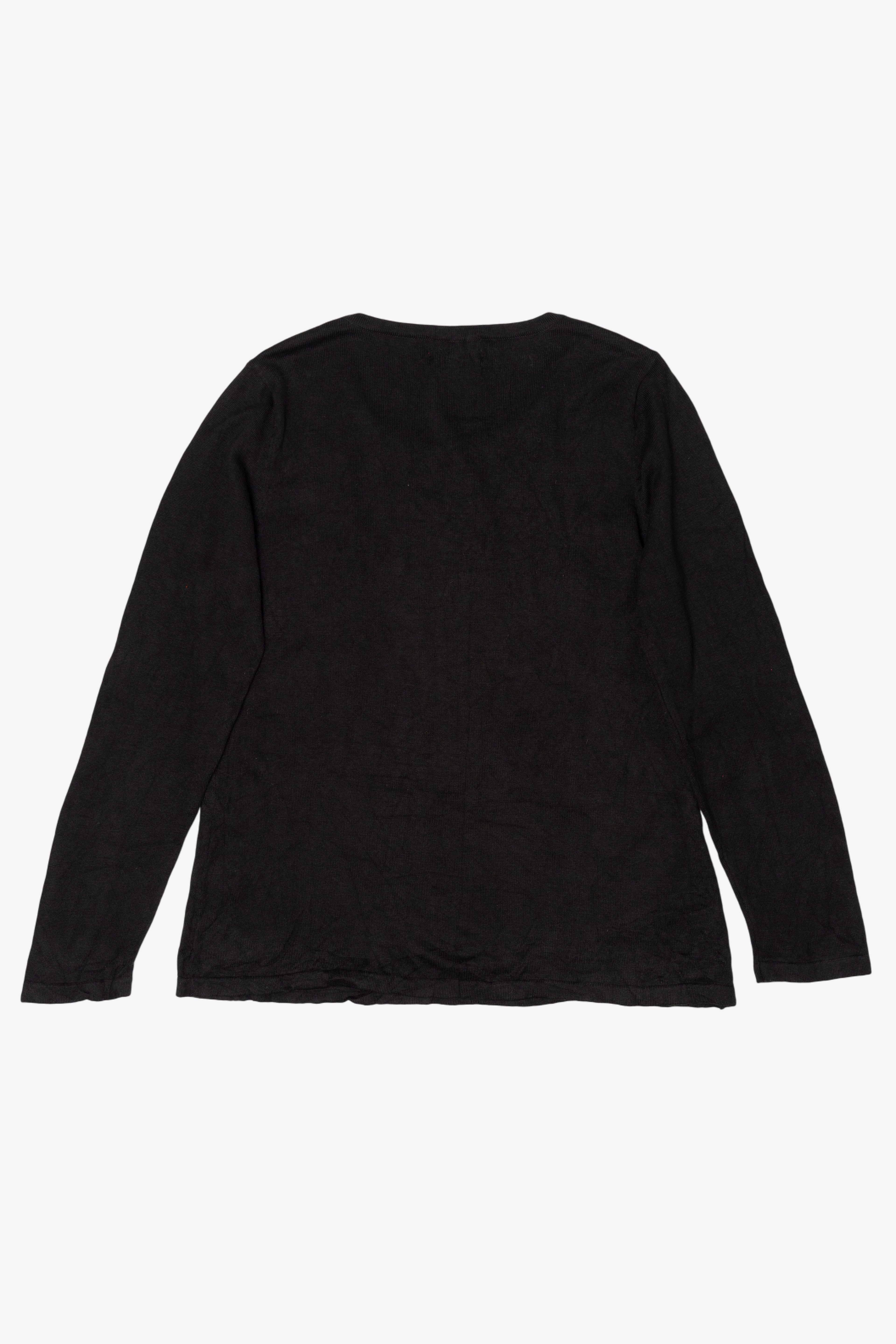 Vintage Y2k Lightweight Black Jack B. Quick Ornaments Ugly Christmas Pullover (2000s)