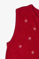 Vintage Red Breckenridge Snowmen Ugly Christmas Vest (1990s)