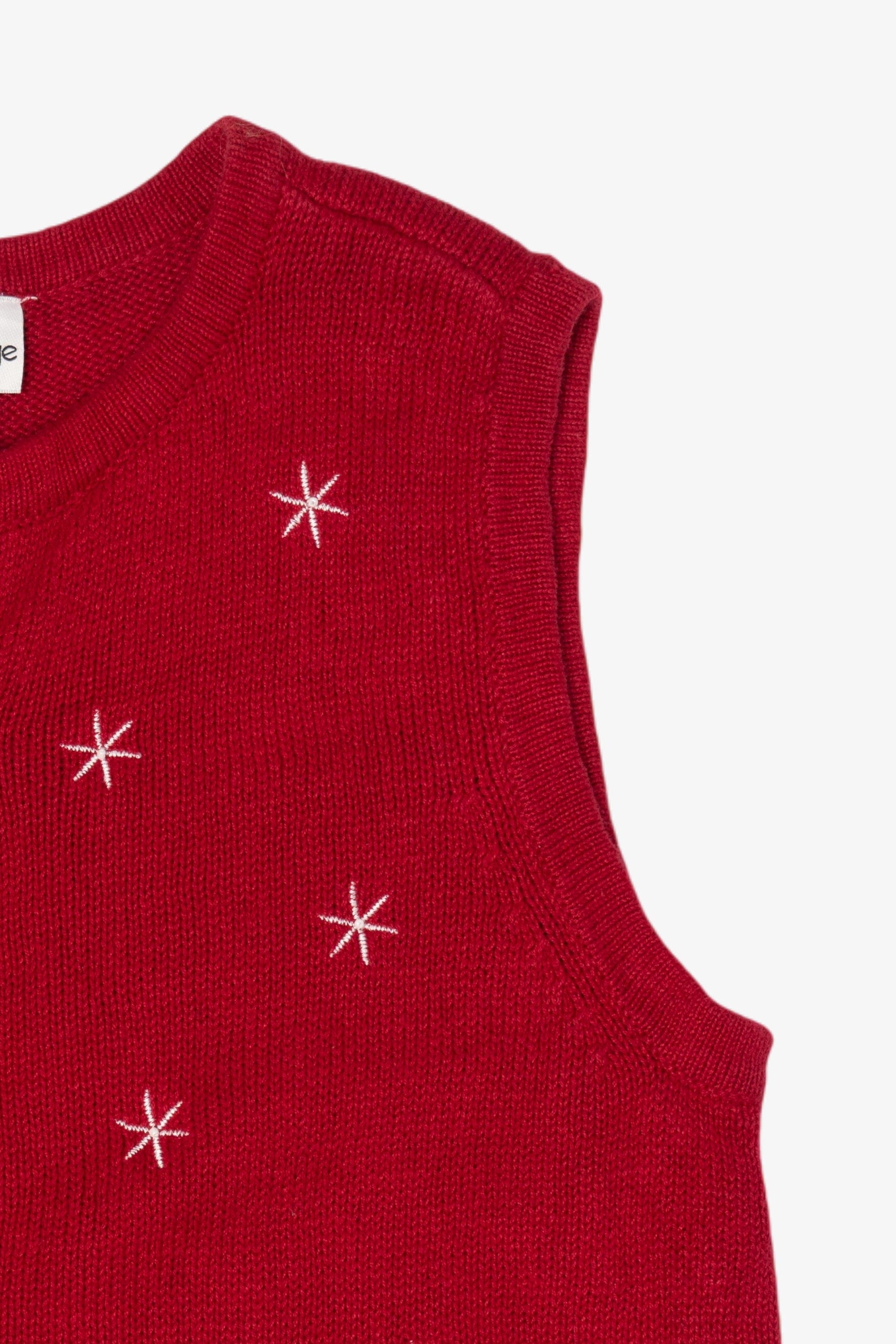Vintage Red Breckenridge Snowmen Ugly Christmas Vest (1990s)