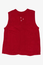 Vintage Red Breckenridge Snowmen Ugly Christmas Vest (1990s)