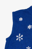 Vintage Blue Southern Lady Penguins Ugly Christmas Vest (1990s)