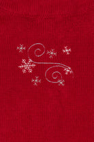 Vintage Red Christopher & Banks Polar Bear & Penguin Ugly Christmas Vest (1990s)