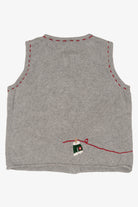 Vintage Gray Russ Ugly Clothesline Christmas Vest (1990s)