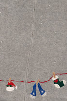 Vintage Gray Russ Ugly Clothesline Christmas Vest (1990s)