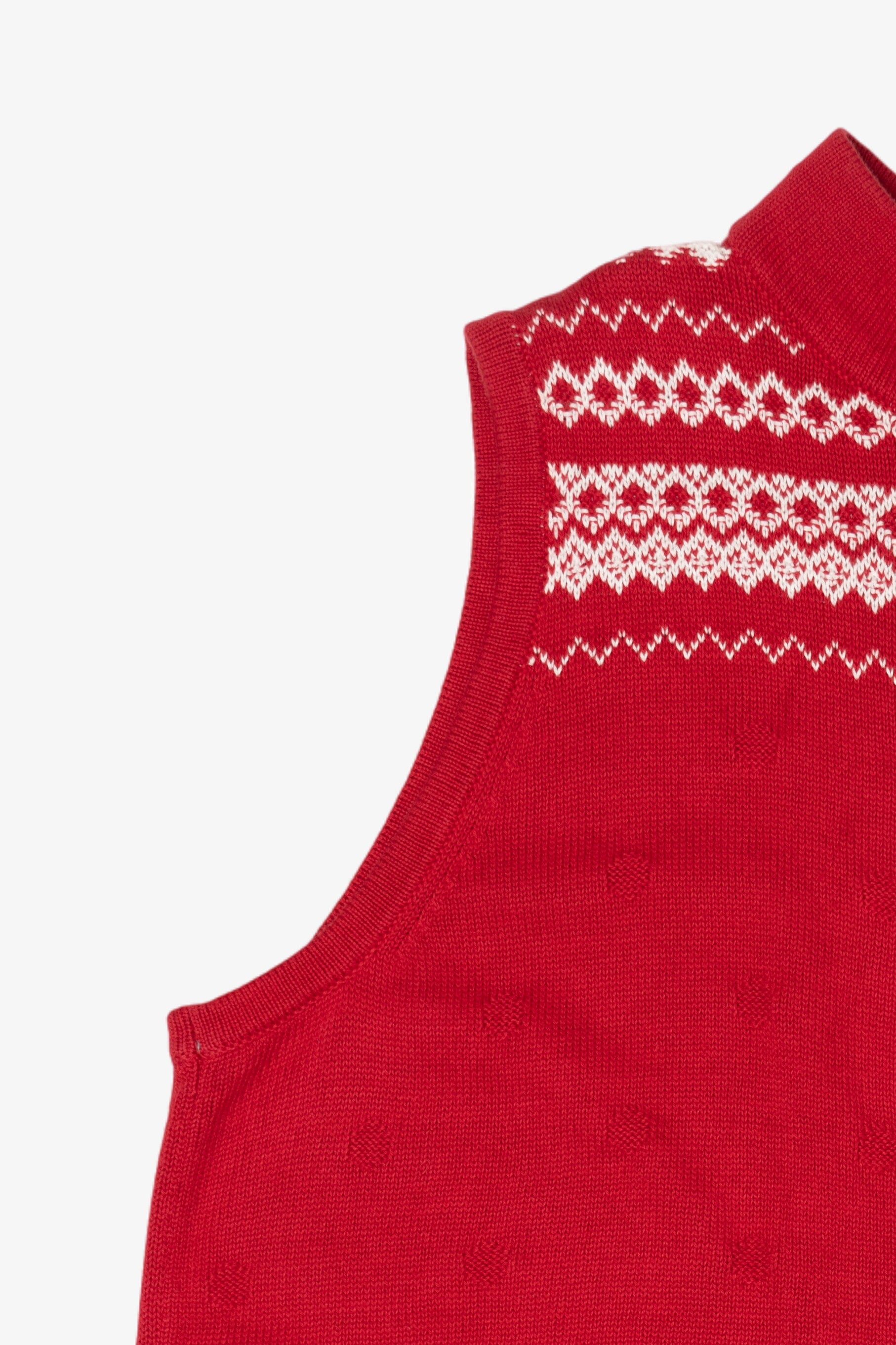 Vintage Red CJ Banks Snowman Ugly Christmas Vest (1990s)