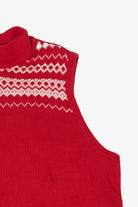 Vintage Red CJ Banks Snowman Ugly Christmas Vest (1990s)