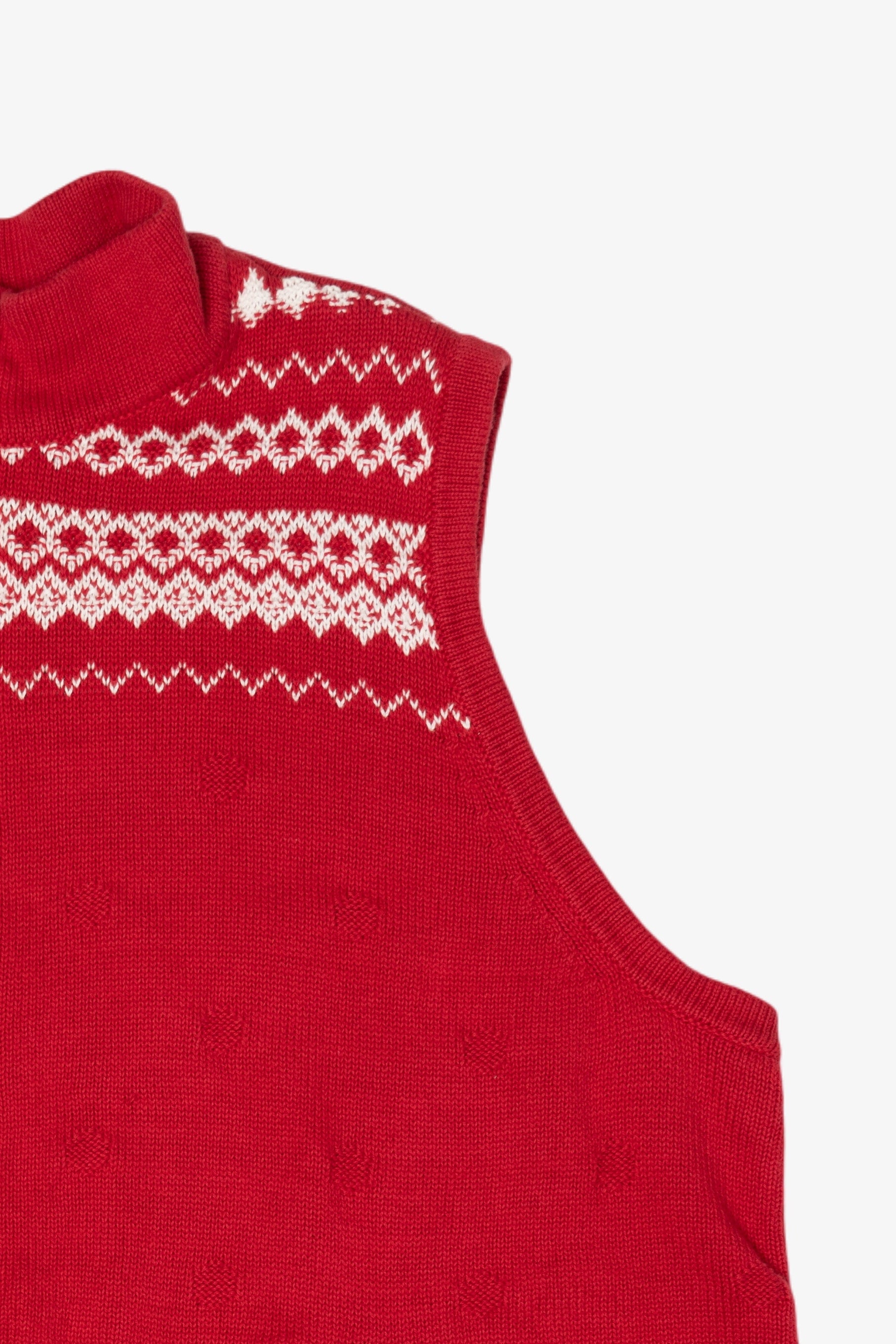 Vintage Red CJ Banks Snowman Ugly Christmas Vest (1990s)