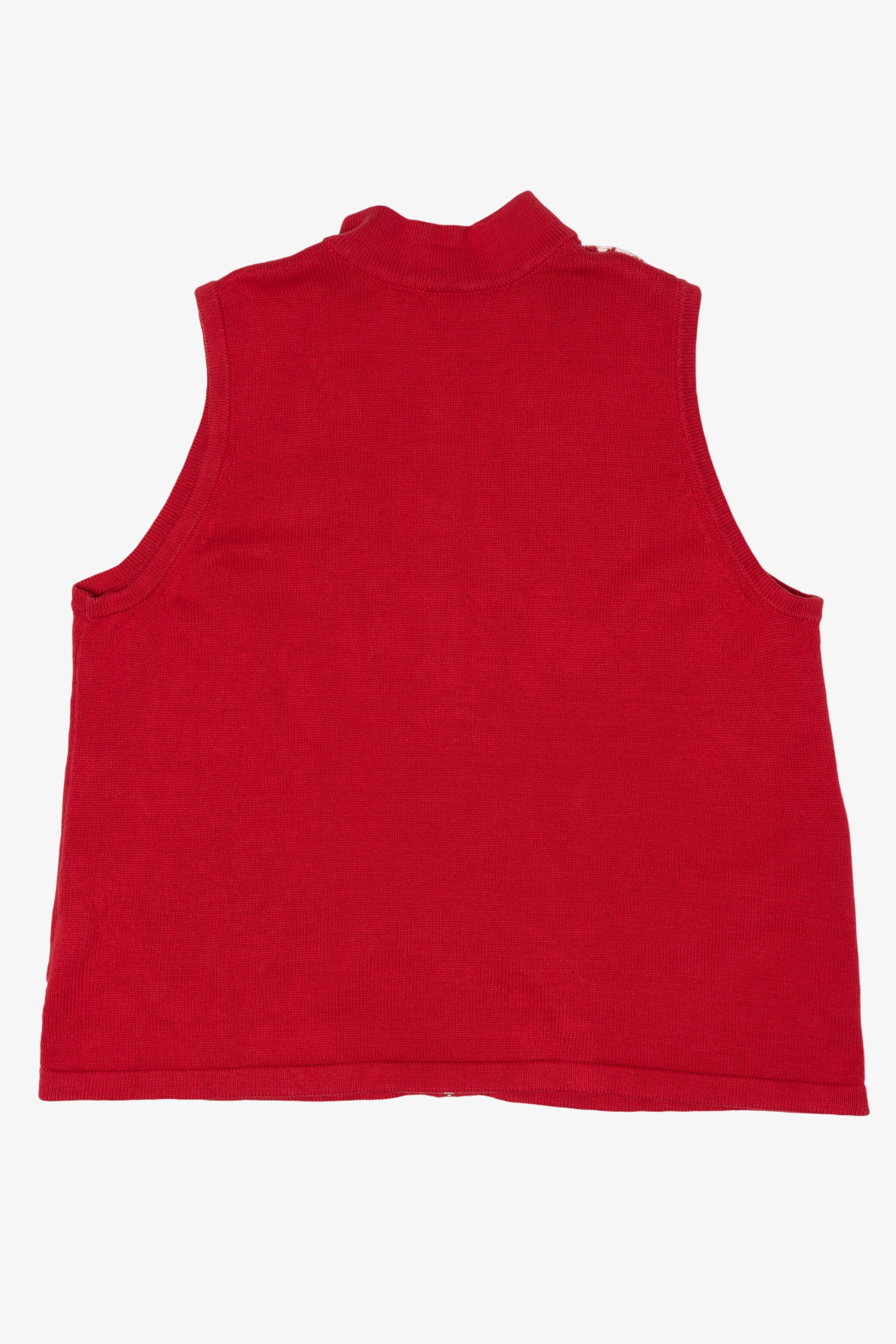 Vintage Red CJ Banks Snowman Ugly Christmas Vest (1990s)
