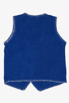 Vintage Blue Victoria Jones Ugly Christmas Vest (1990s)