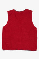 Vintage Red Capacity Snowmen Ugly Christmas Vest (1990s)