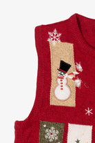 Vintage Red Crystal Kole Ugly Christmas Vest (2000s)