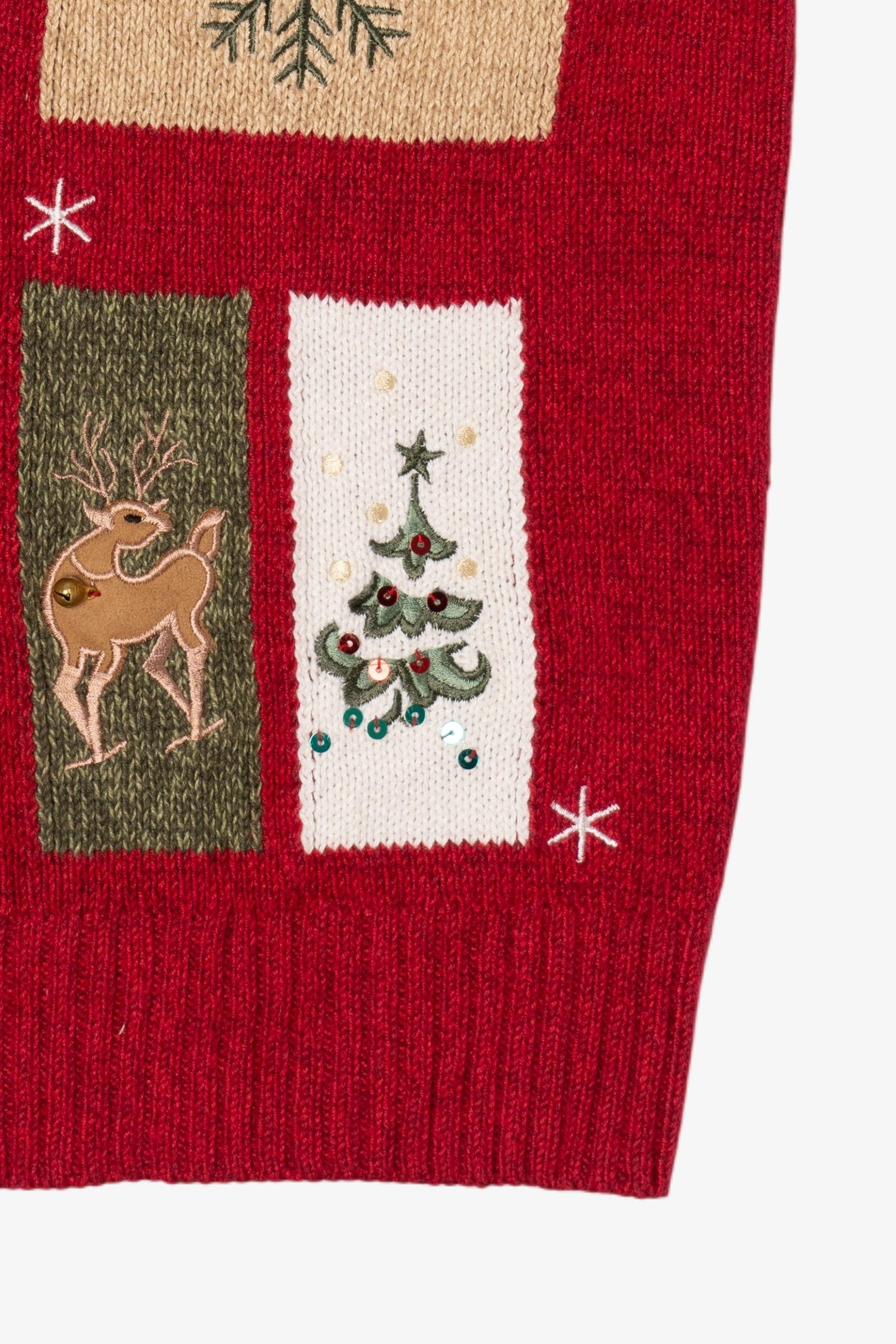 Vintage Red Crystal Kole Ugly Christmas Vest (2000s)
