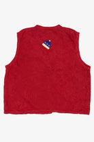 Vintage Red Bobbie Brooks Snowmen Ugly Christmas Vest (1990s)