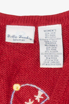 Vintage Red Bobbie Brooks Snowmen Ugly Christmas Vest (1990s)