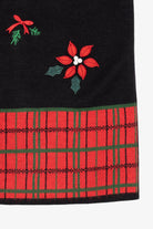 Vintage Black Croft & Barrow Flowers Ugly Christmas Vest (2000s)