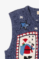 Vintage Blue Bobbie Brooks Ugly Christmas Vest (1990s)