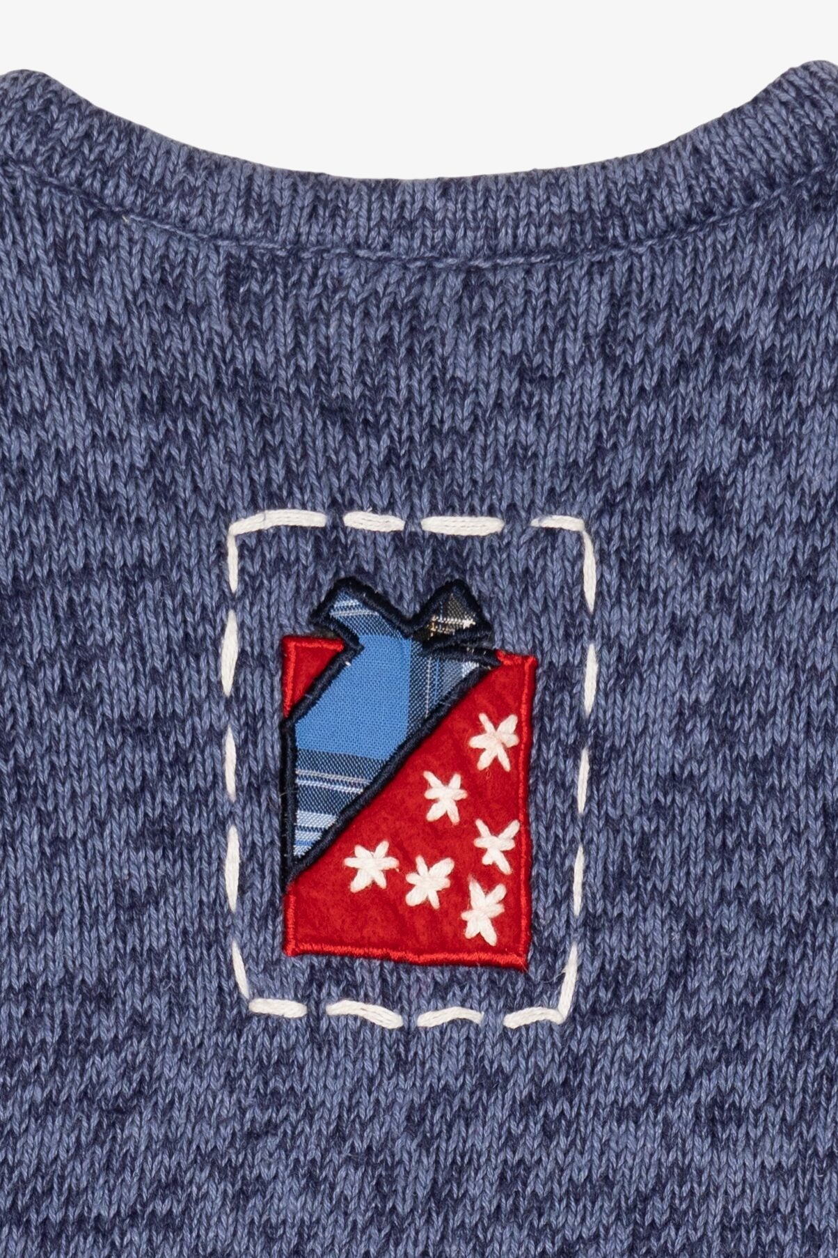 Vintage Blue Bobbie Brooks Ugly Christmas Vest (1990s)