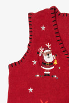 Vintage Red Holiday Editions Reindeer Ugly Christmas Vest (2000s)