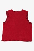 Vintage Red Holiday Editions Reindeer Ugly Christmas Vest (2000s)