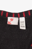 Vintage Black Holiday Editions Flowers Ugly Christmas Vest (2000s)
