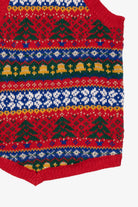 Vintage Red Erika Ugly Christmas Vest (1990s)