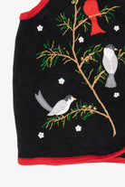 Vintage Black Designers Originals Birds Ugly Christmas Vest (2000s)