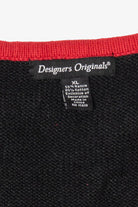 Vintage Black Designers Originals Birds Ugly Christmas Vest (2000s)