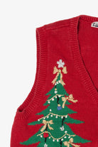 Vintage Red Capacity Ugly Christmas Vest (1990s)